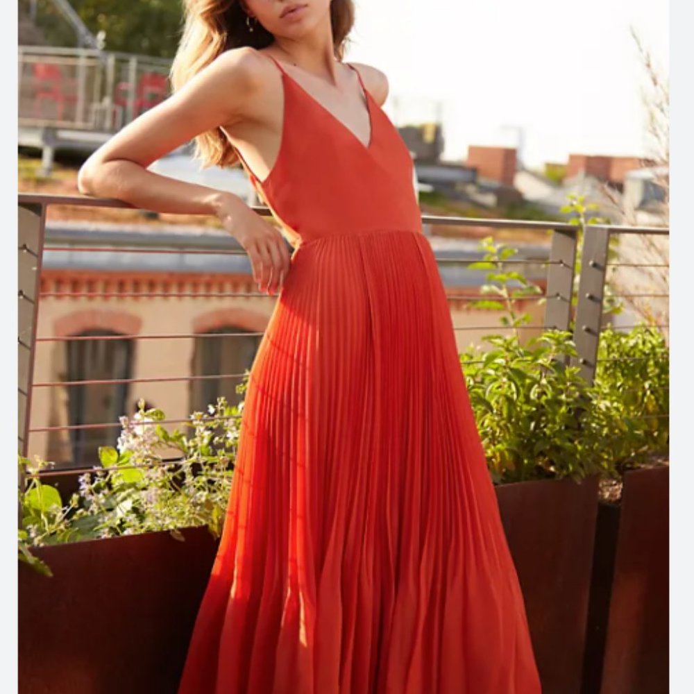 ARITZIA WILFRED Beaune Pink Pleated Dress- SIZE S